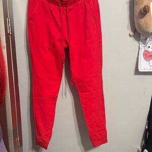 BuffBunny Vibrant Red Track Pants